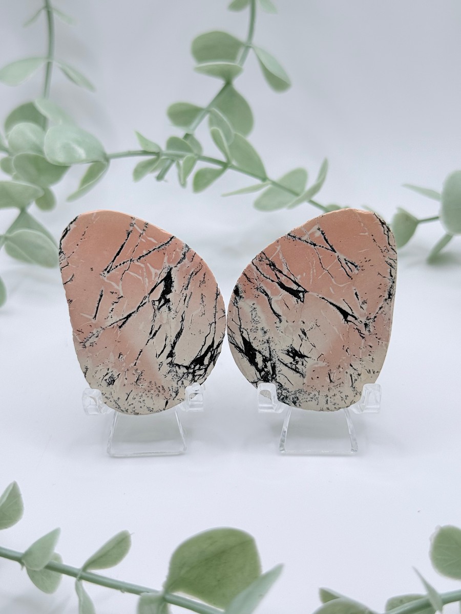 Dendritic Jasper Pair - Amanda