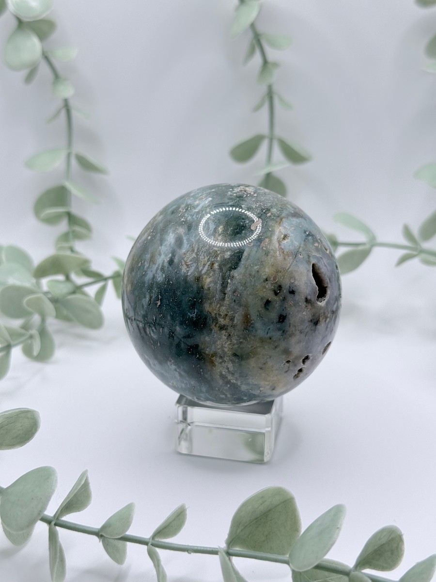 Sea jasper sphere - mom