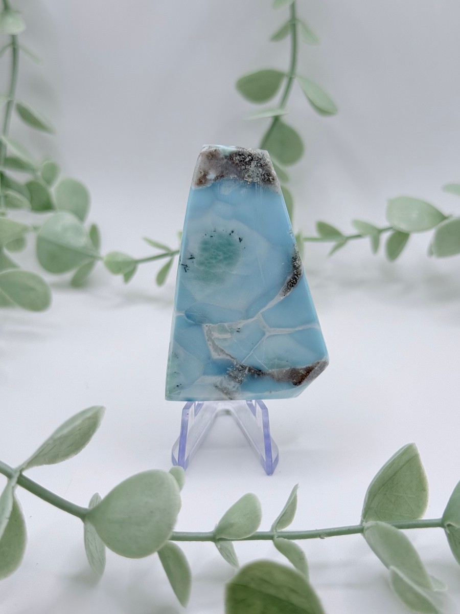 Polished Larimar Slab Amanda