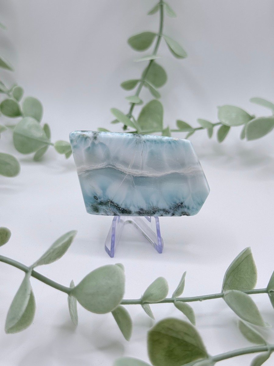 Polished Larimar Slab Amanda