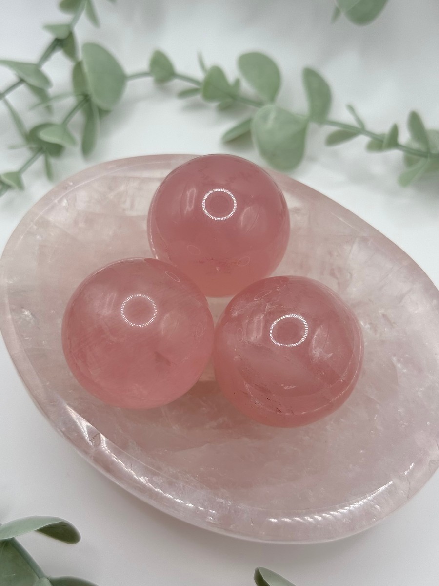 Star Rose Quartz Mini Spheres