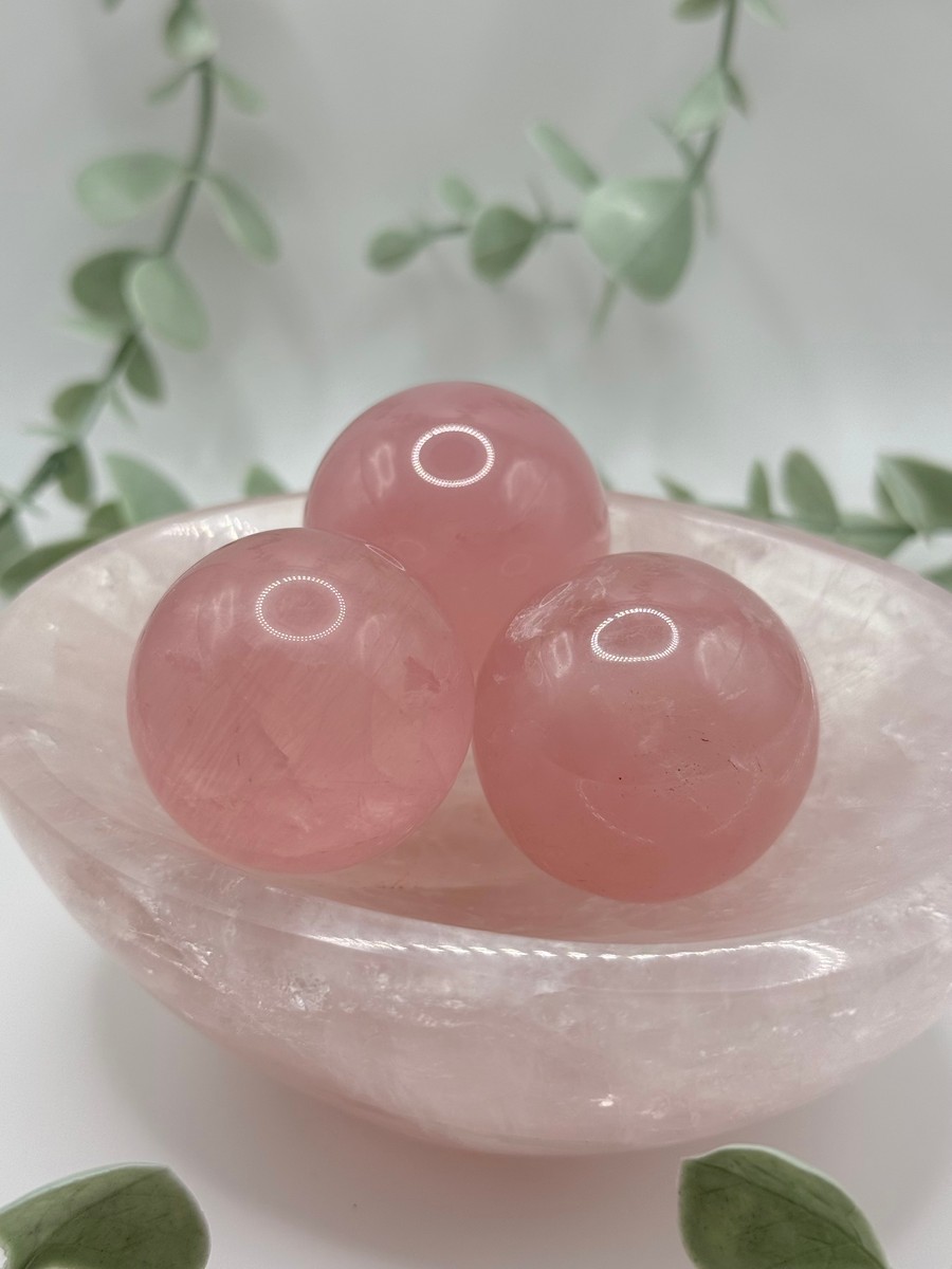 Star Rose Quartz Mini Spheres