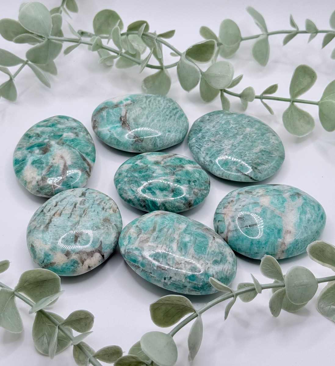 Amazonite Palmstones