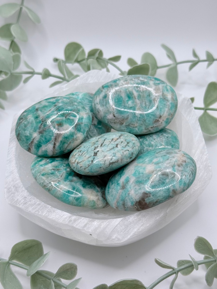 Amazonite Palmstones