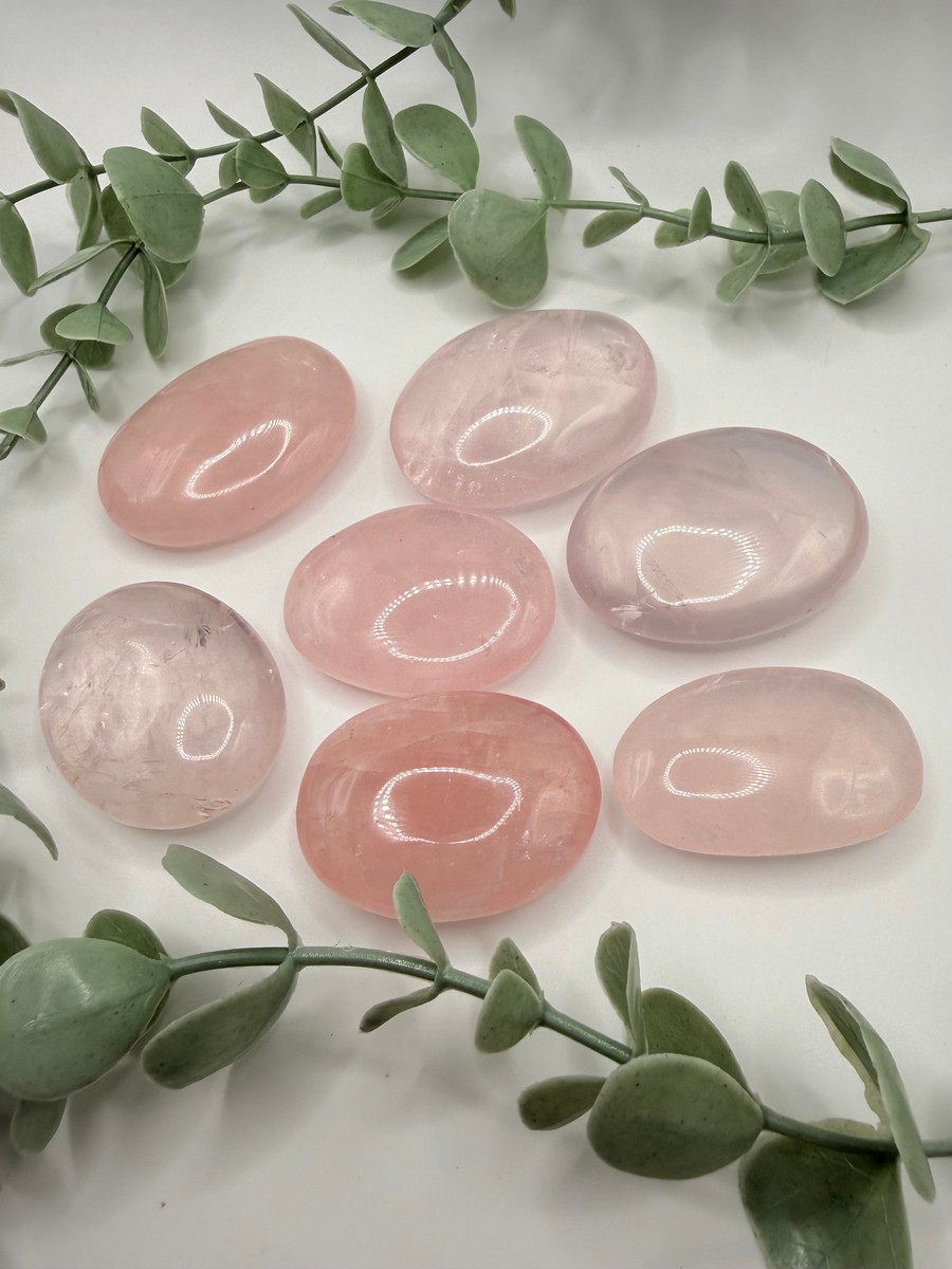 Star Rose Quartz Small Palm Stones