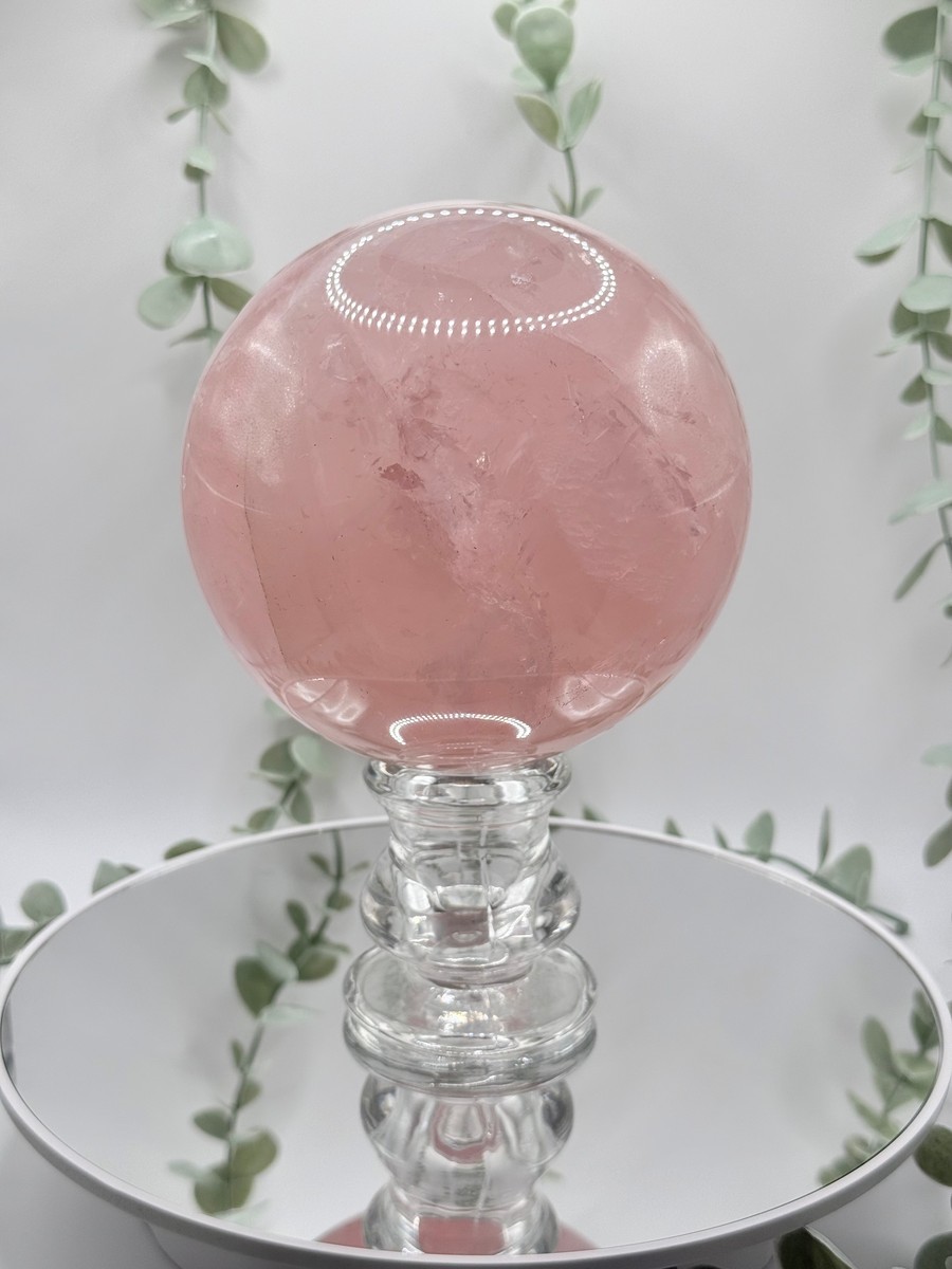 Large Star Rose Quartz Sphere