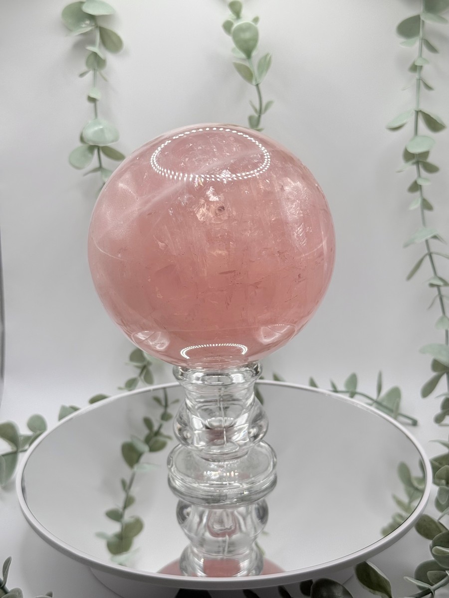 Large Star Rose Quartz Sphere