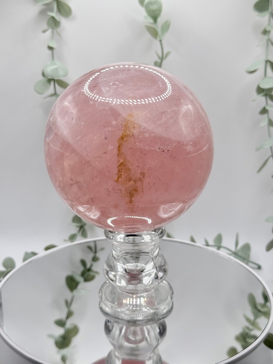 Large Star Rose Quartz Sphere