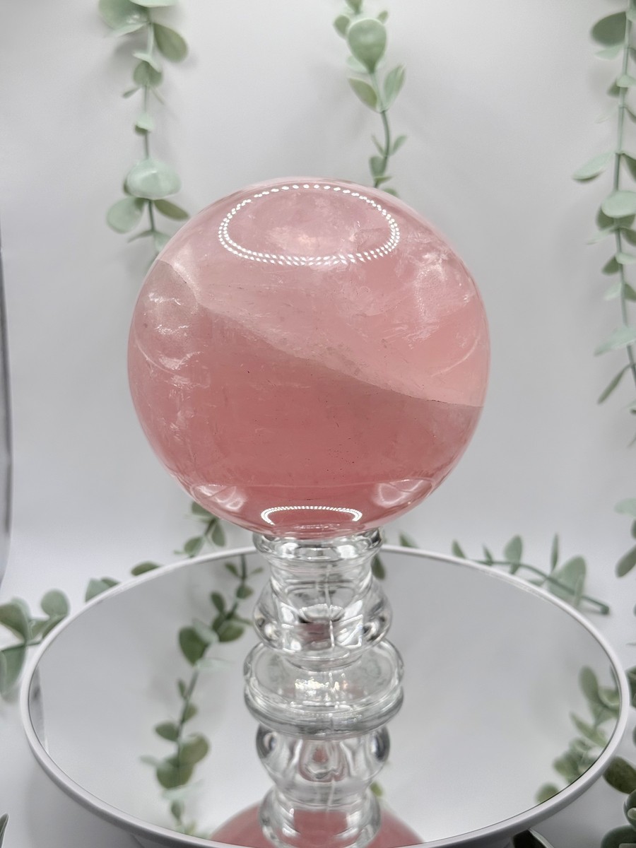 Large Star Rose Quartz Sphere