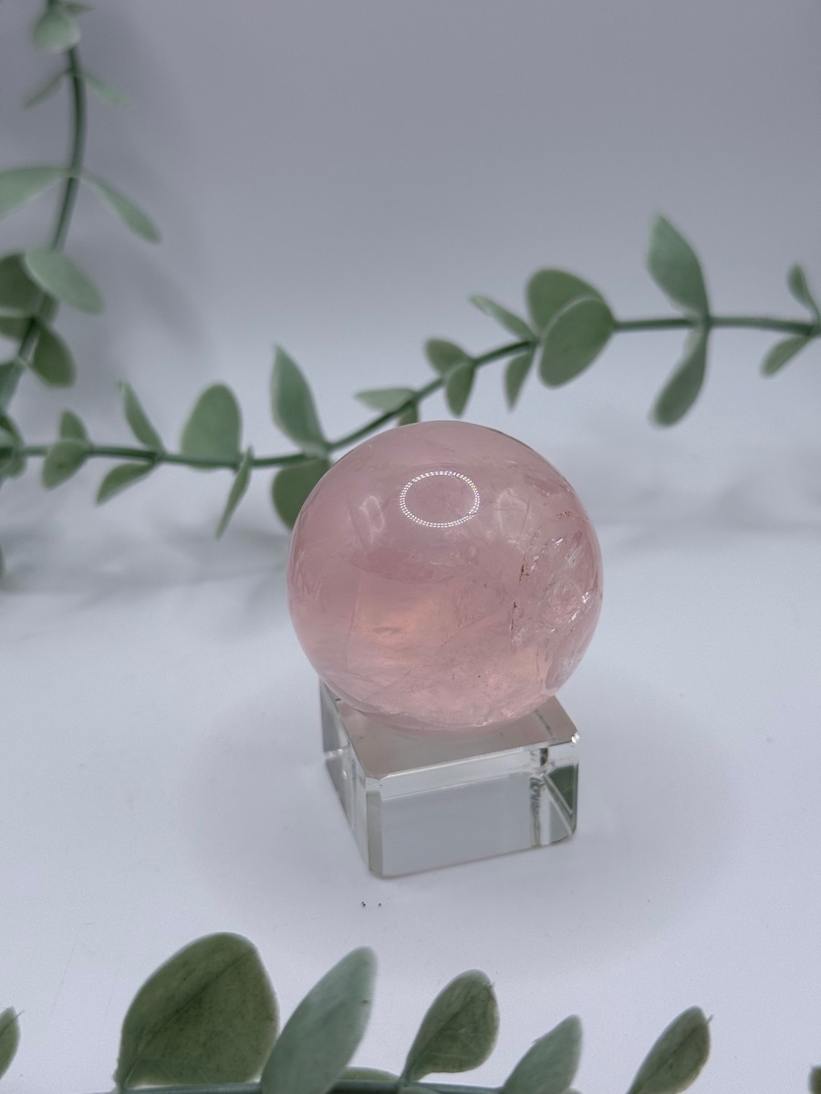 Small Star Rose Quartz Sphere