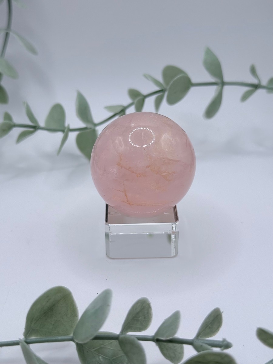 Small Star Rose Quartz Sphere