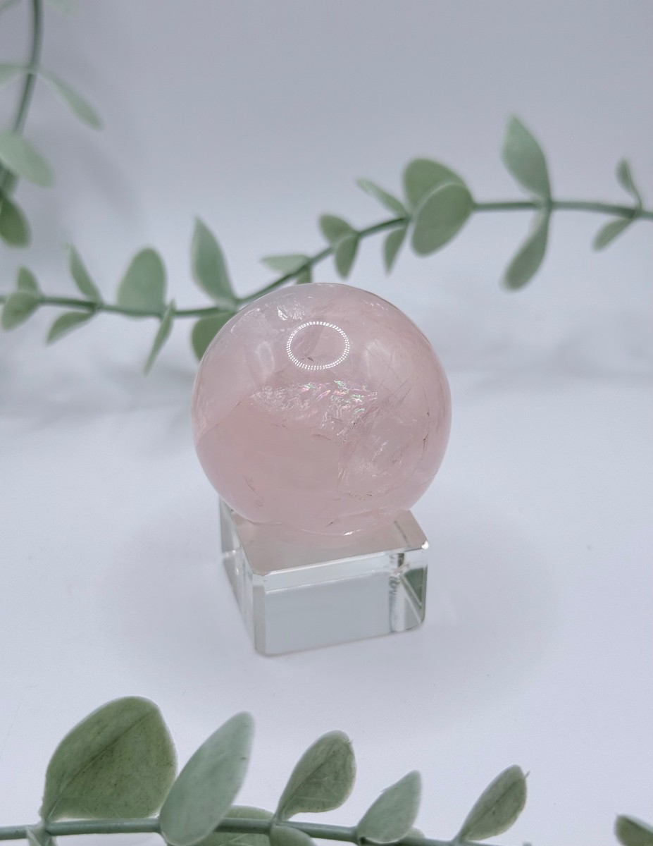 Small Star Rose Quartz Sphere