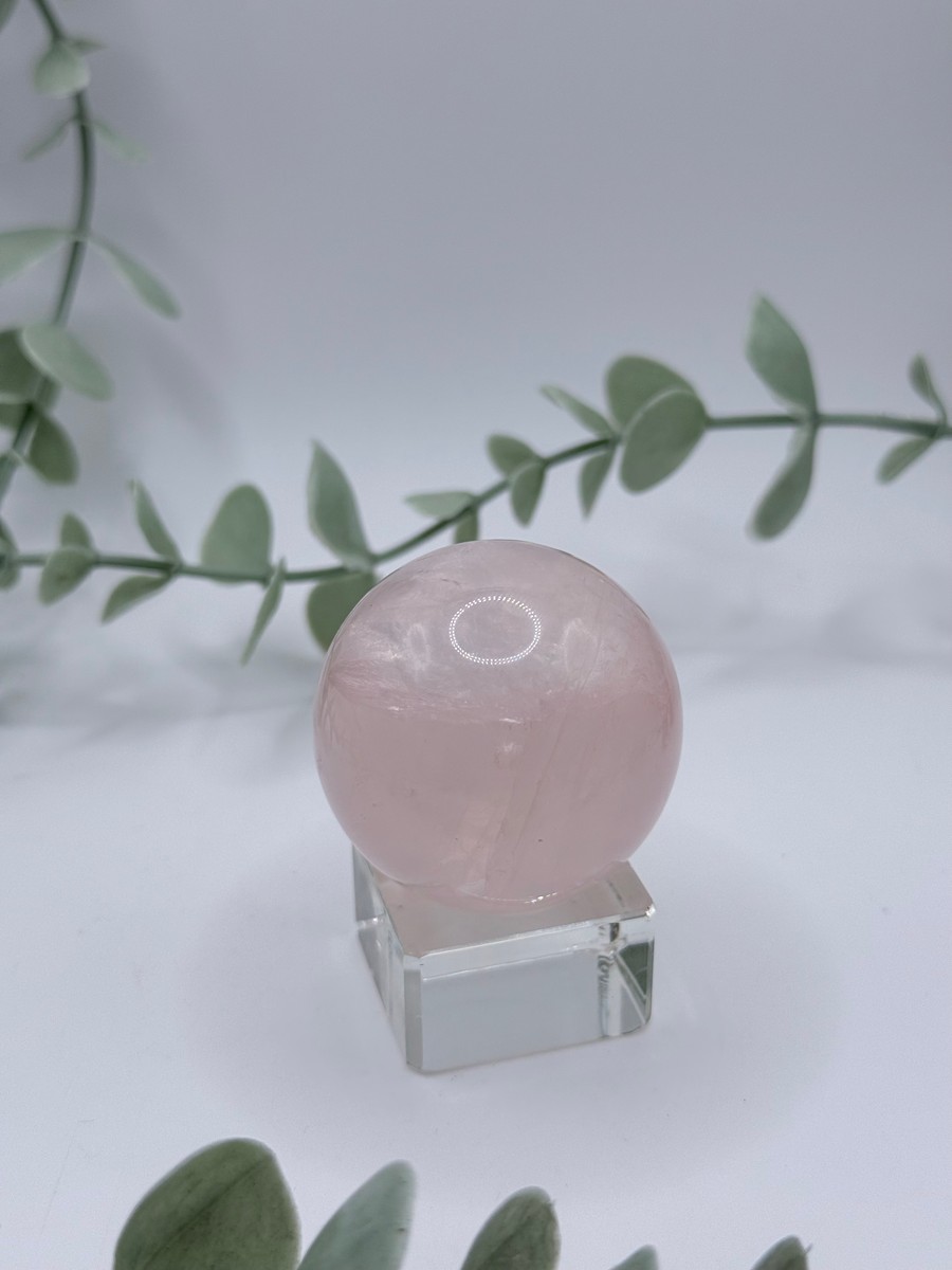 Small Star Rose Quartz Sphere