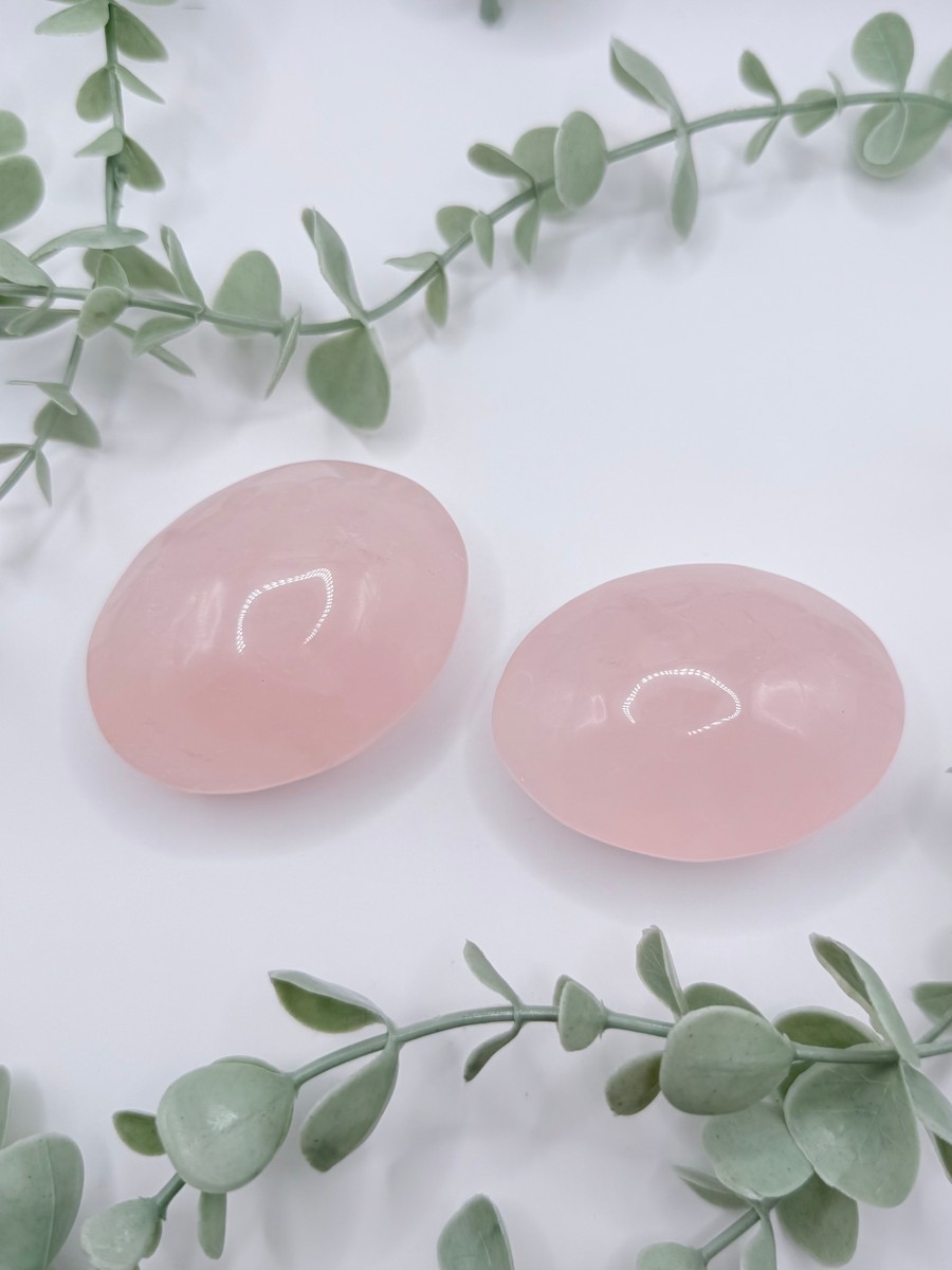 Large Rose Quartz Palm Stones
