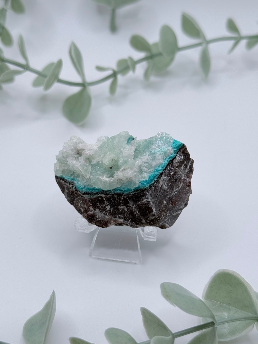 Blue Calcite With Chrysocolla
