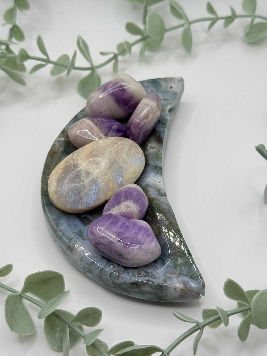 Moss Agate Moon