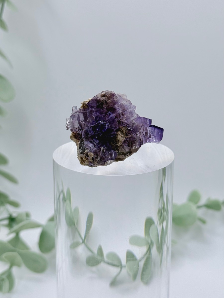 Small Purple Cubic Fluorite