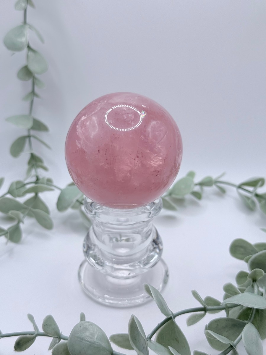 Star Rose Quartz Sphere