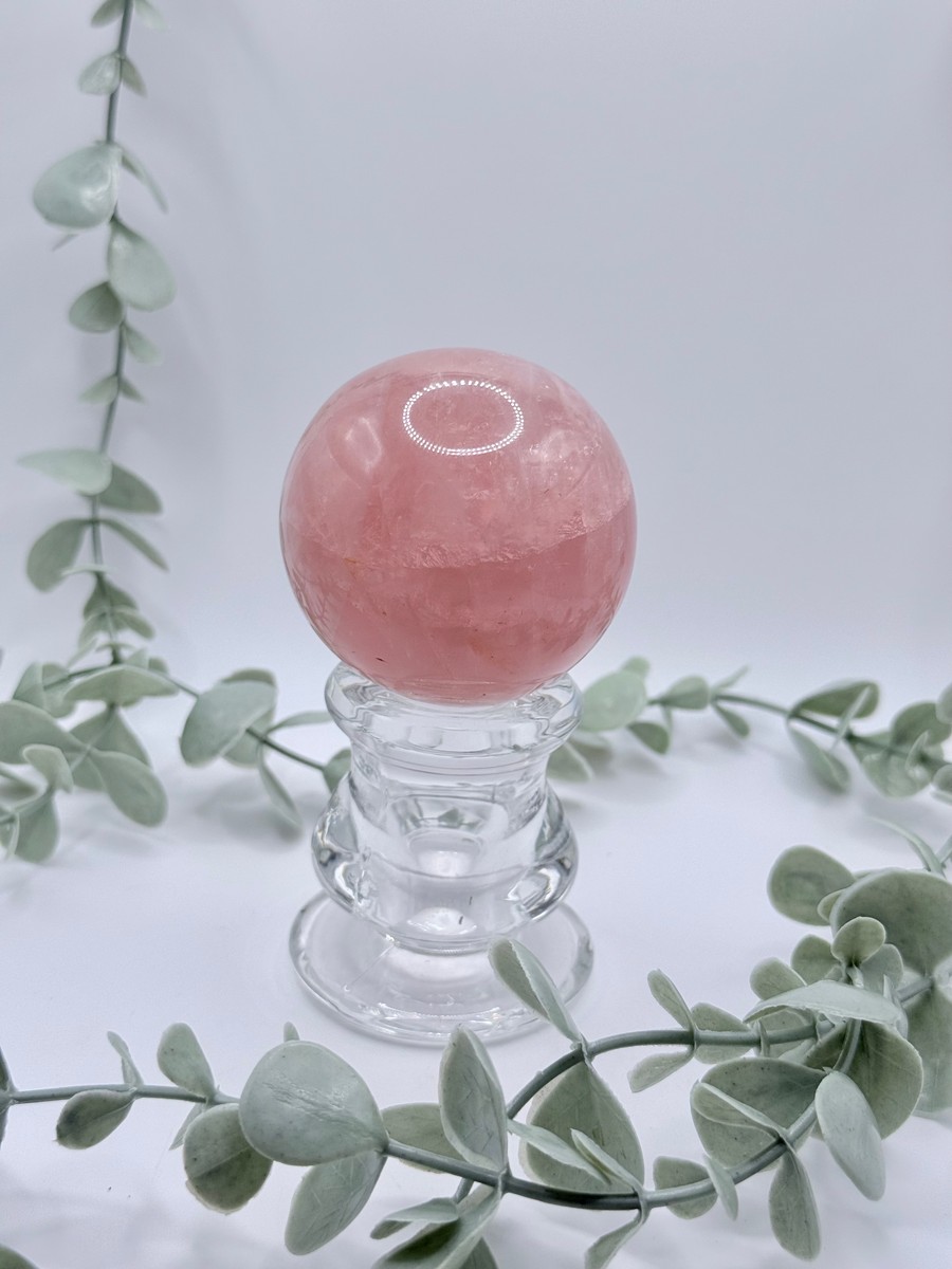 Star Rose Quartz Sphere