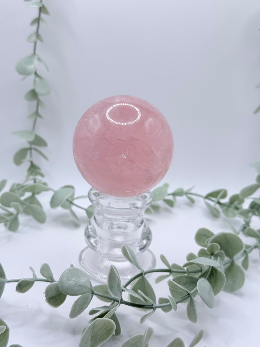 Star Rose Quartz Sphere