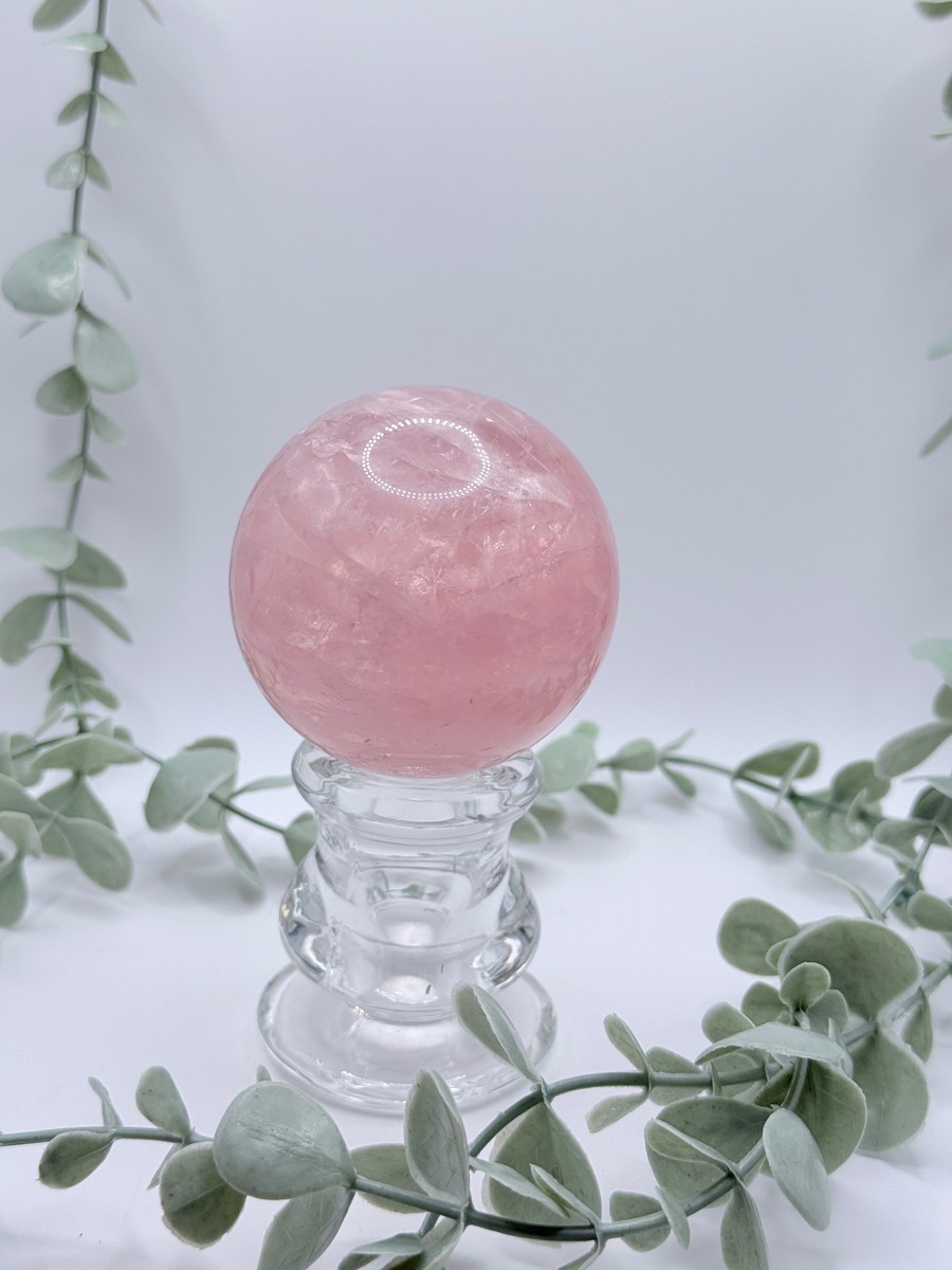 Star Rose Quartz Sphere