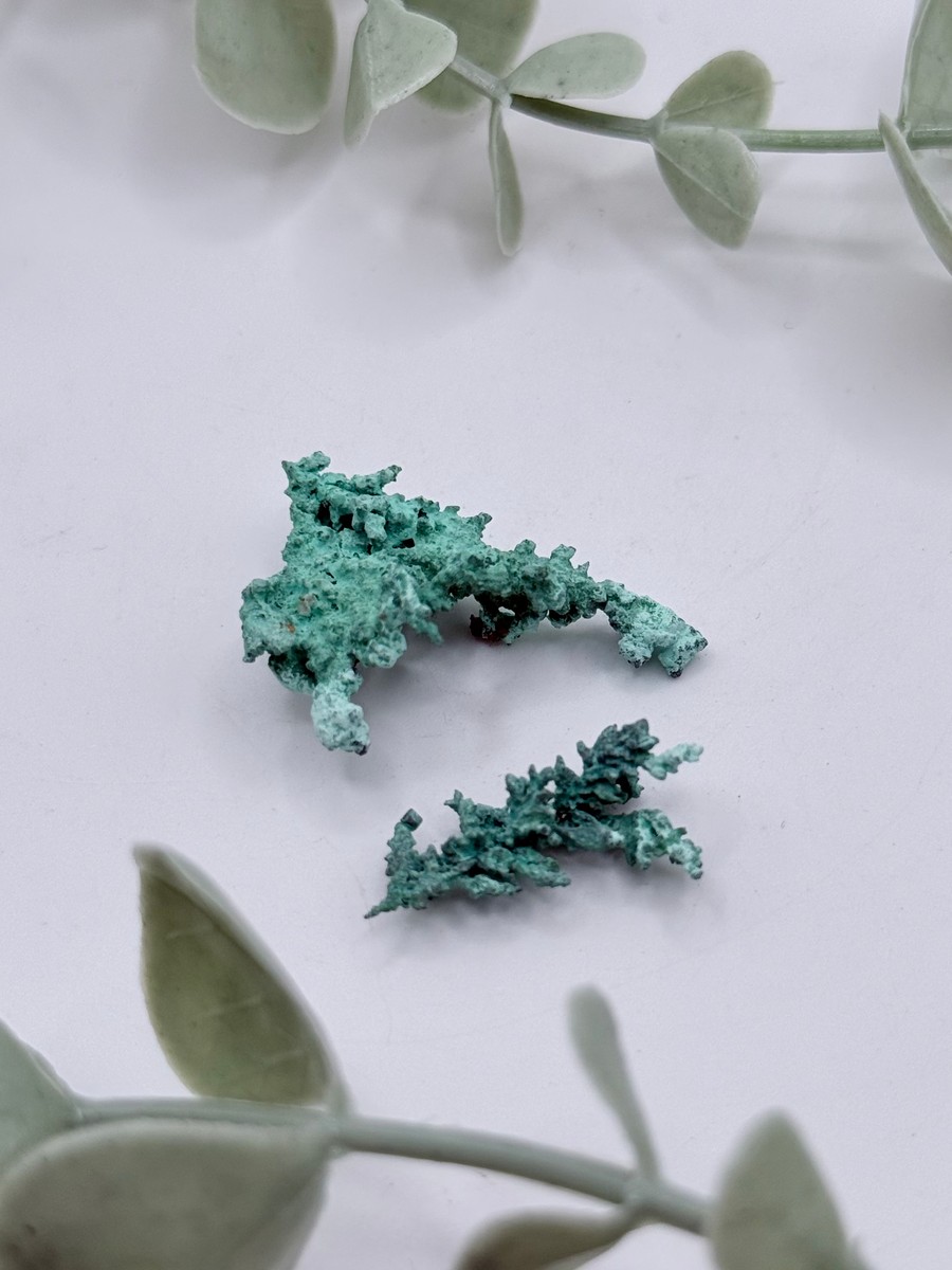 Small Copper With Malachite - B