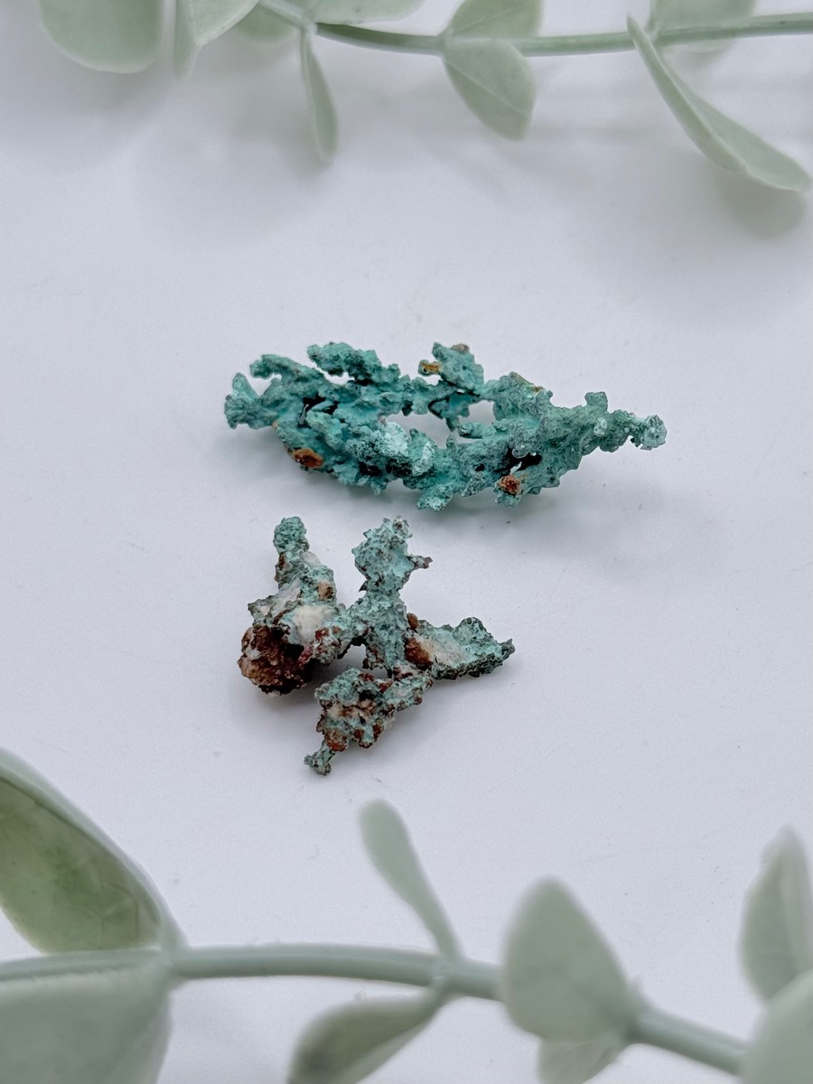Small Copper With Malachite - C