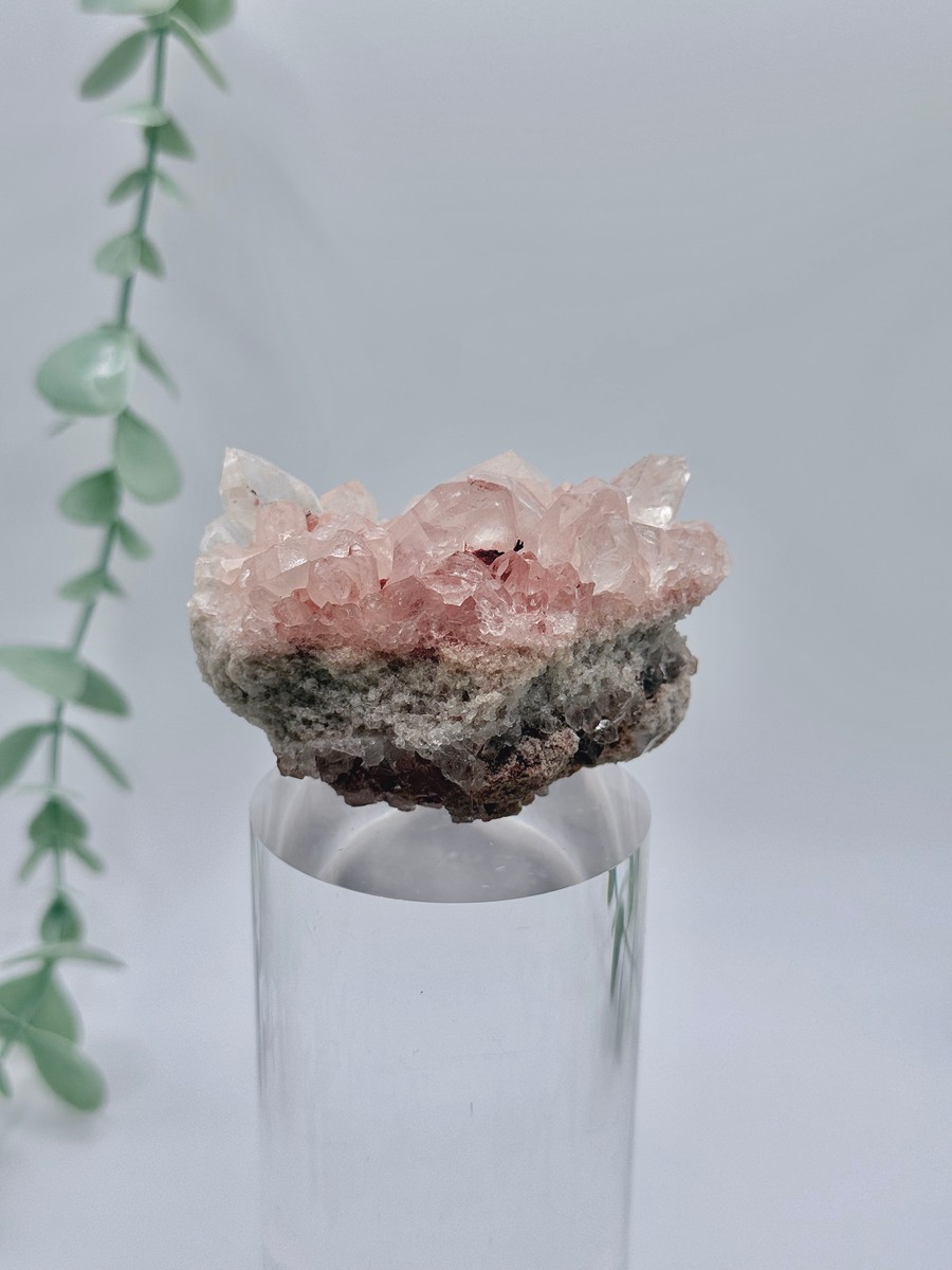 Pink Himalayan Quartz Cluster