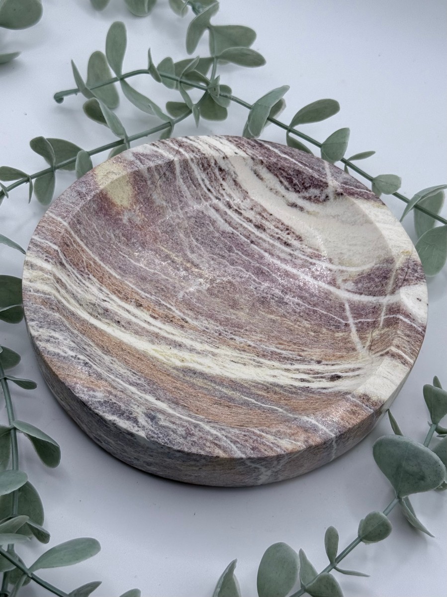 Banded Calcite Bowl - Round