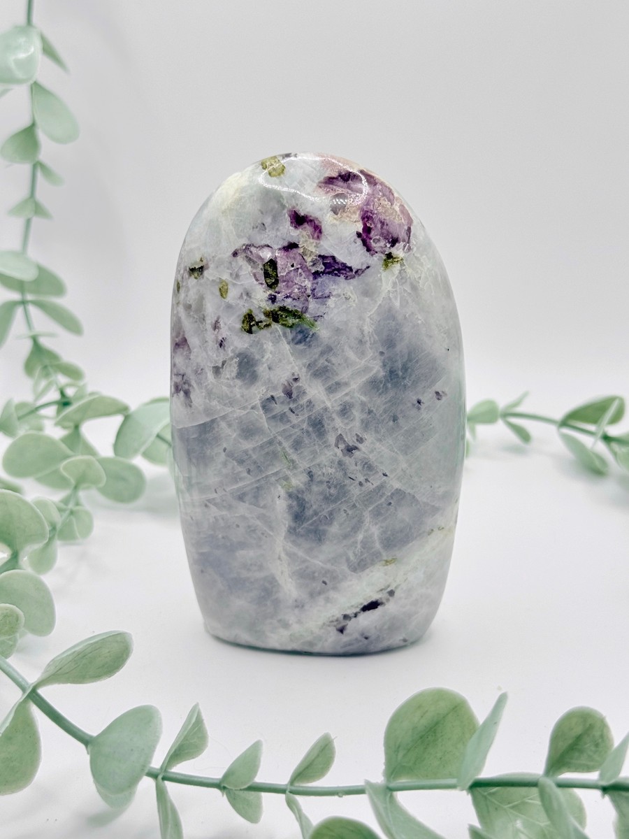Pink  and Green Tourmaline With Lepidolite Freeform