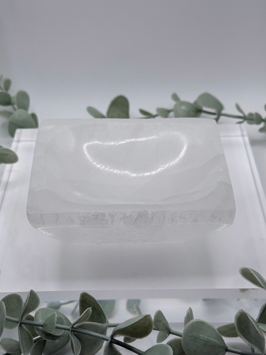 Rectangle Selenite Bowl