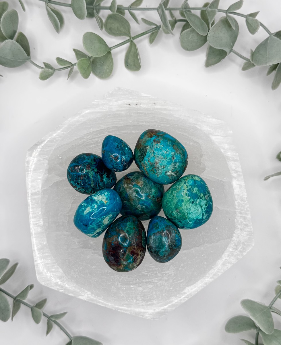 Chrysocolla Tumbled Stones