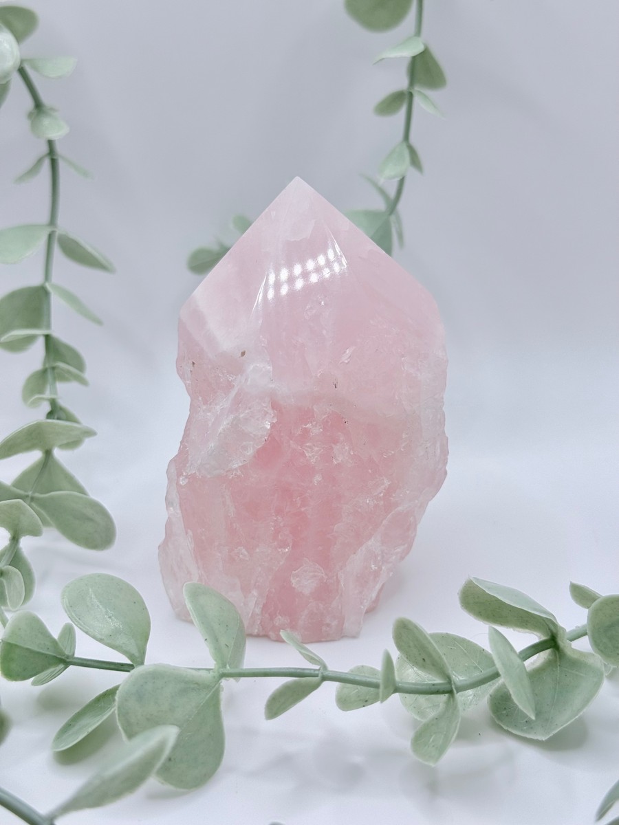 Brazilian Rose Quartz Tower Point