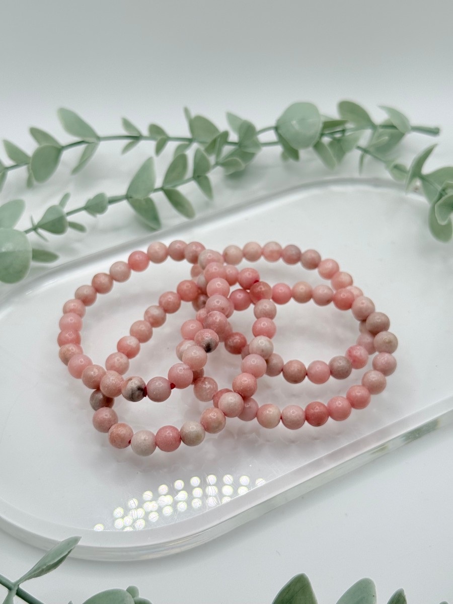 8mm Pink Opal Bracelet