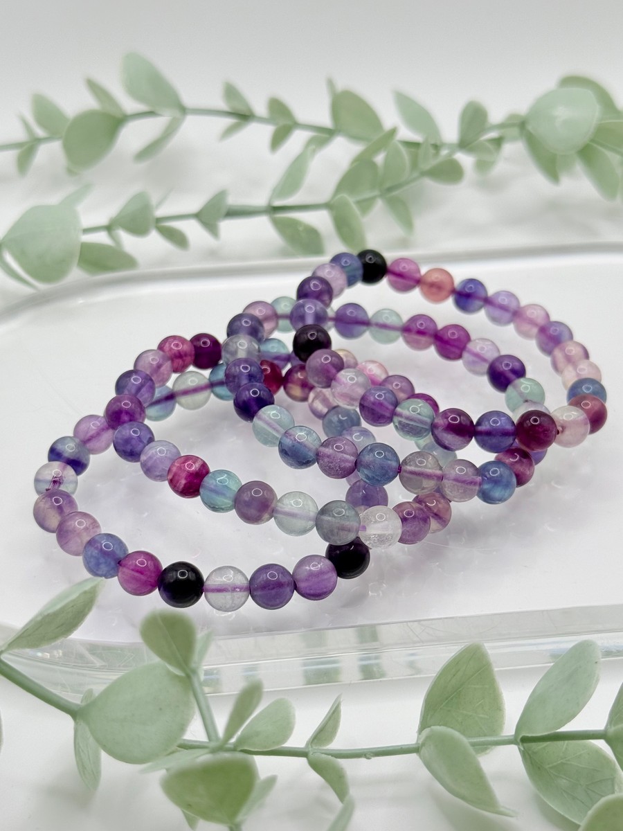 8mm Rainbow Fluorite Bracelet