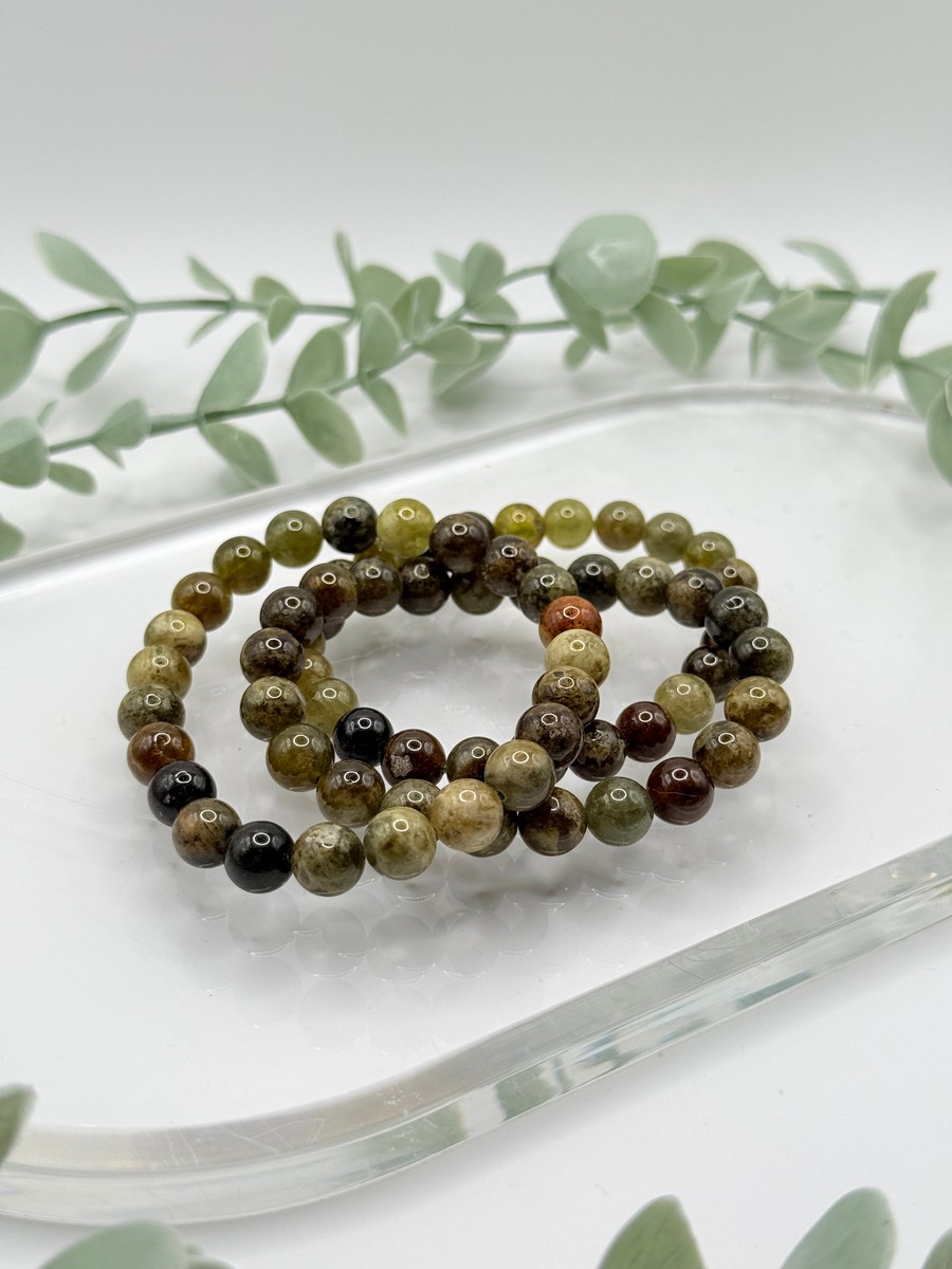 8mm Green Garnet Bracelet