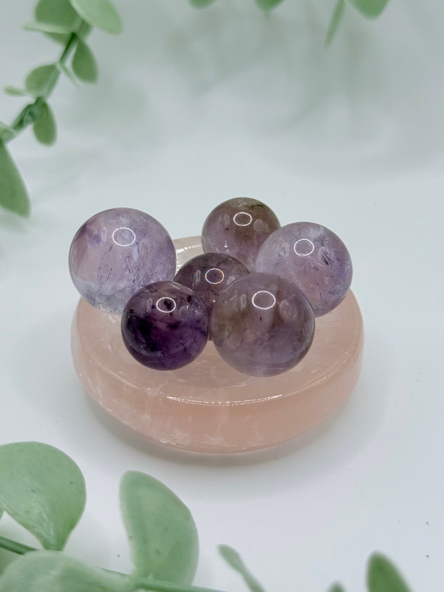Smoky Amethyst Mini-Spheres