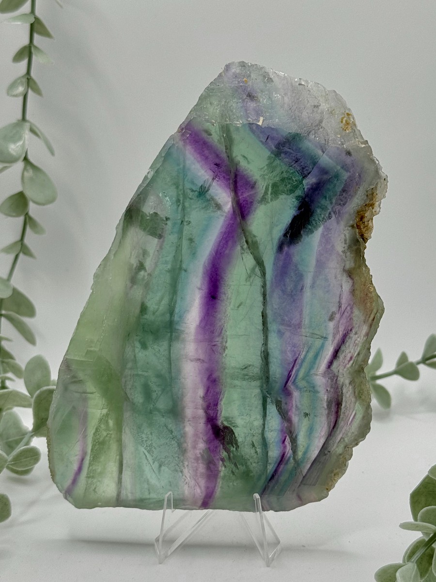 Rainbow Fluorite Slice
