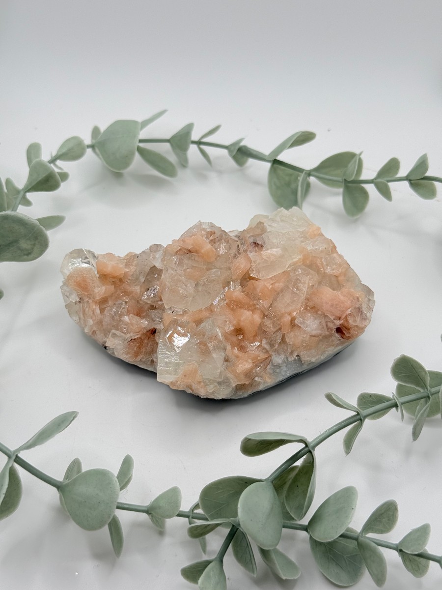 Diamond Apophyllite With Peach Stilbite
