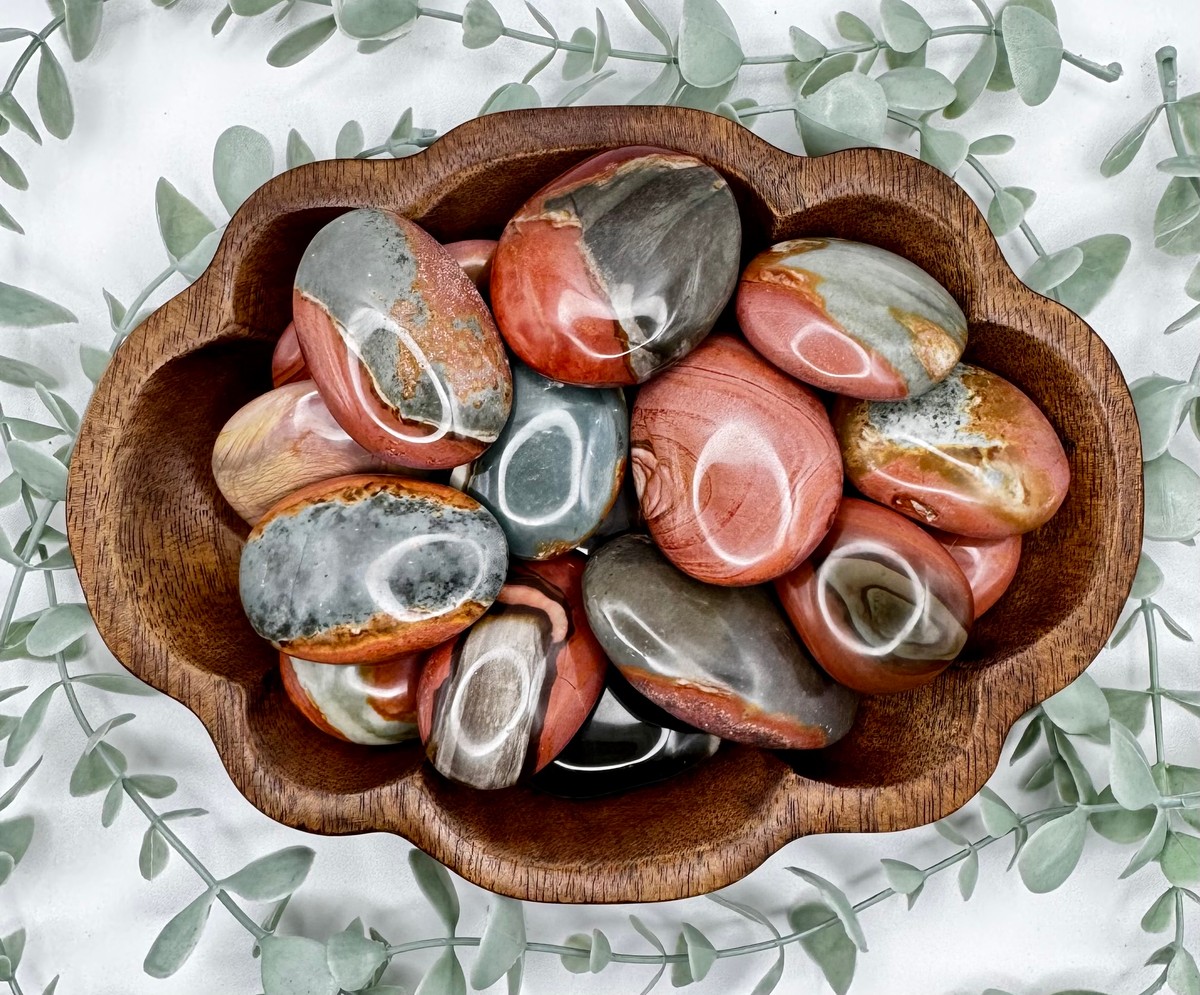 Small Polychrome Jasper Palmstone