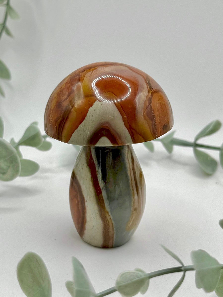 Polychrome Jasper Mushroom