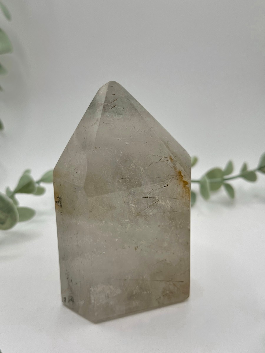 Clear Quartz With Chlorite & Rutile Inclusions