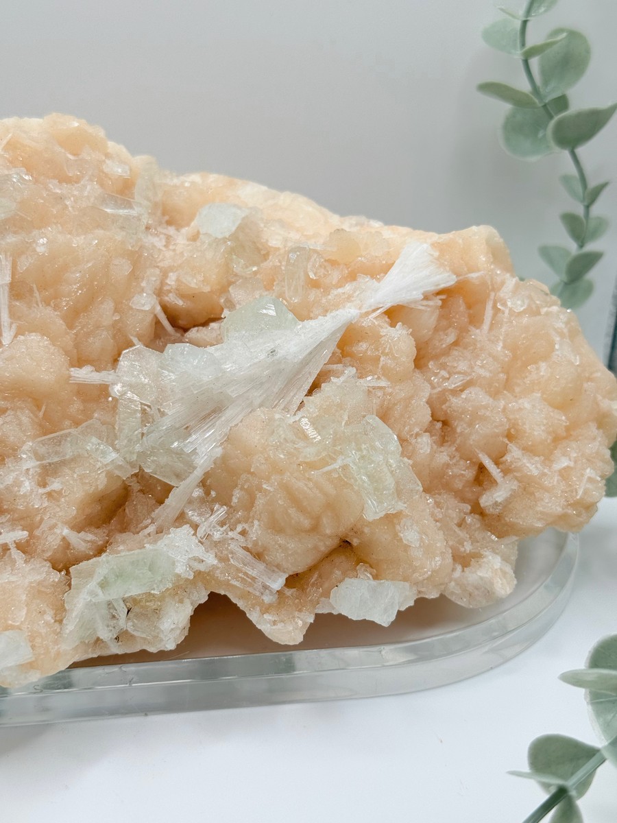 Large Stilbite, Apophyllite and Scolecite Specimen