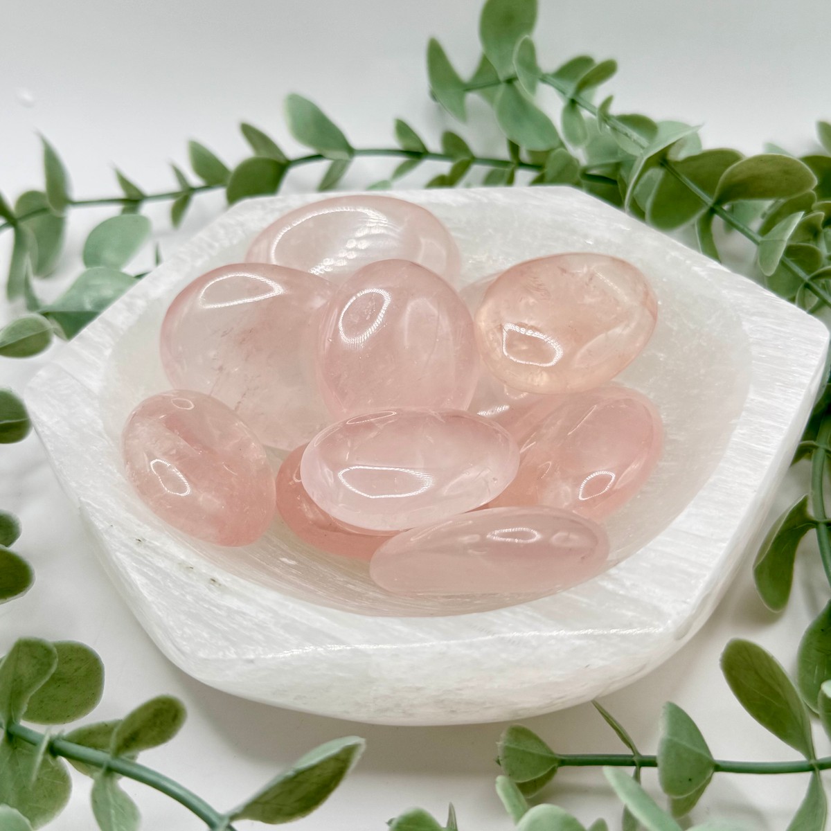 Rose Quartz Palmstone - Small