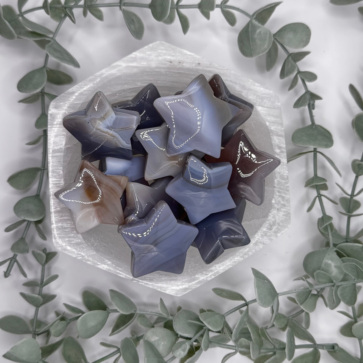 Agate Star Carving - Small