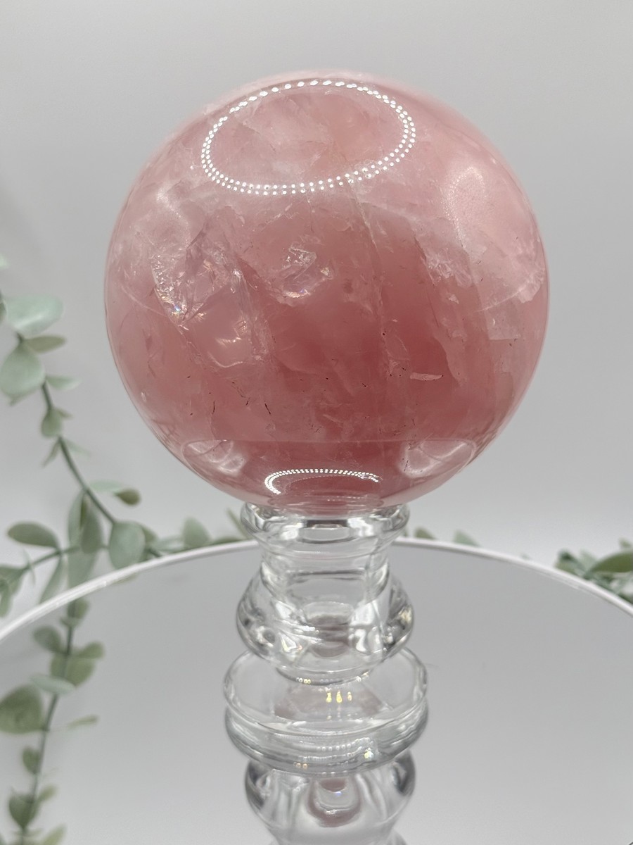 Large Star Rose Quartz Sphere