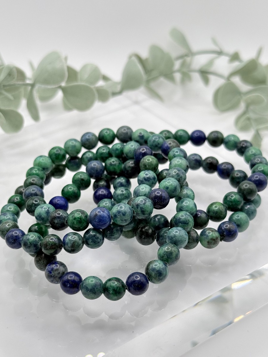 8mm Azurite & Malachite Bracelet