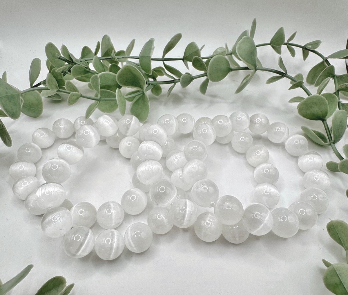 12mm Selenite Bracelet