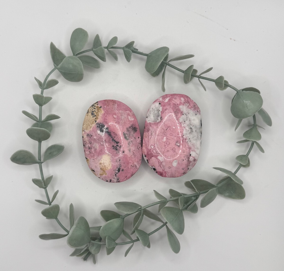 Peruvian Pink Rhodonite Palmstone
