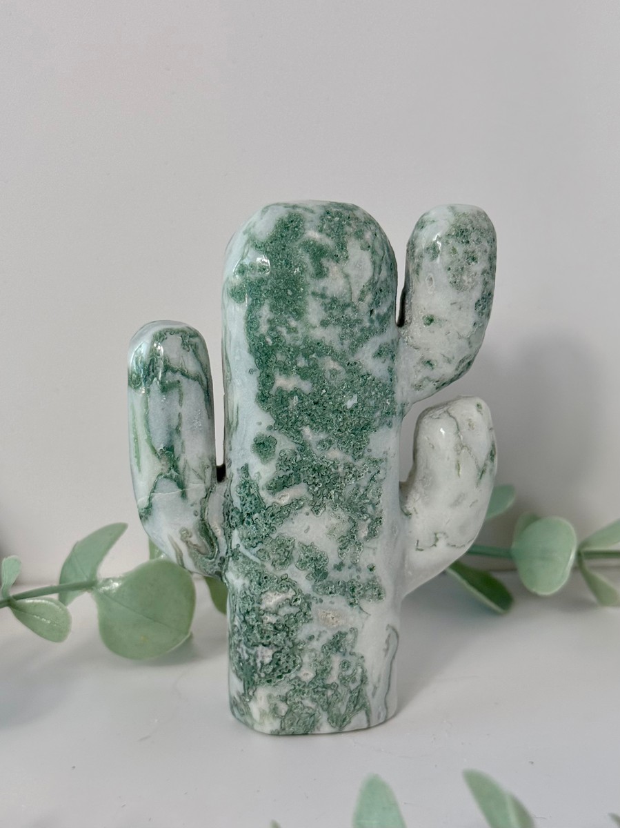 Moss Agate Cactus